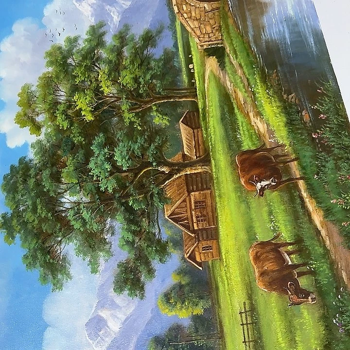 油画恭喜嘻嘻仔仔细细