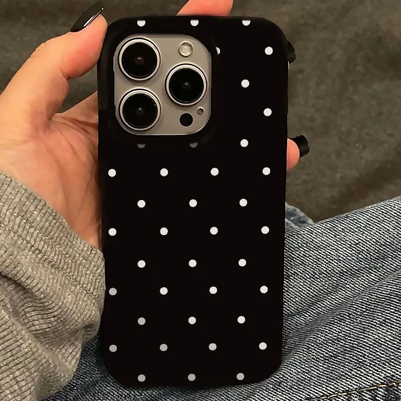 欧克里里红波点亮黑适用苹果16/15promax果冻手机壳14/13趣味12/1