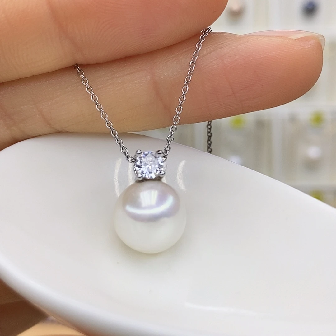 未镶嵌淡水珍珠吊坠(赠链)