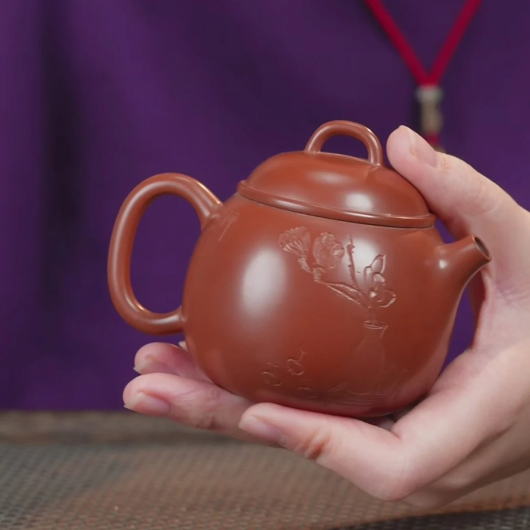复烧 憨壶 梅瓶 坭兴陶纯手工原矿泥料容量约160ml