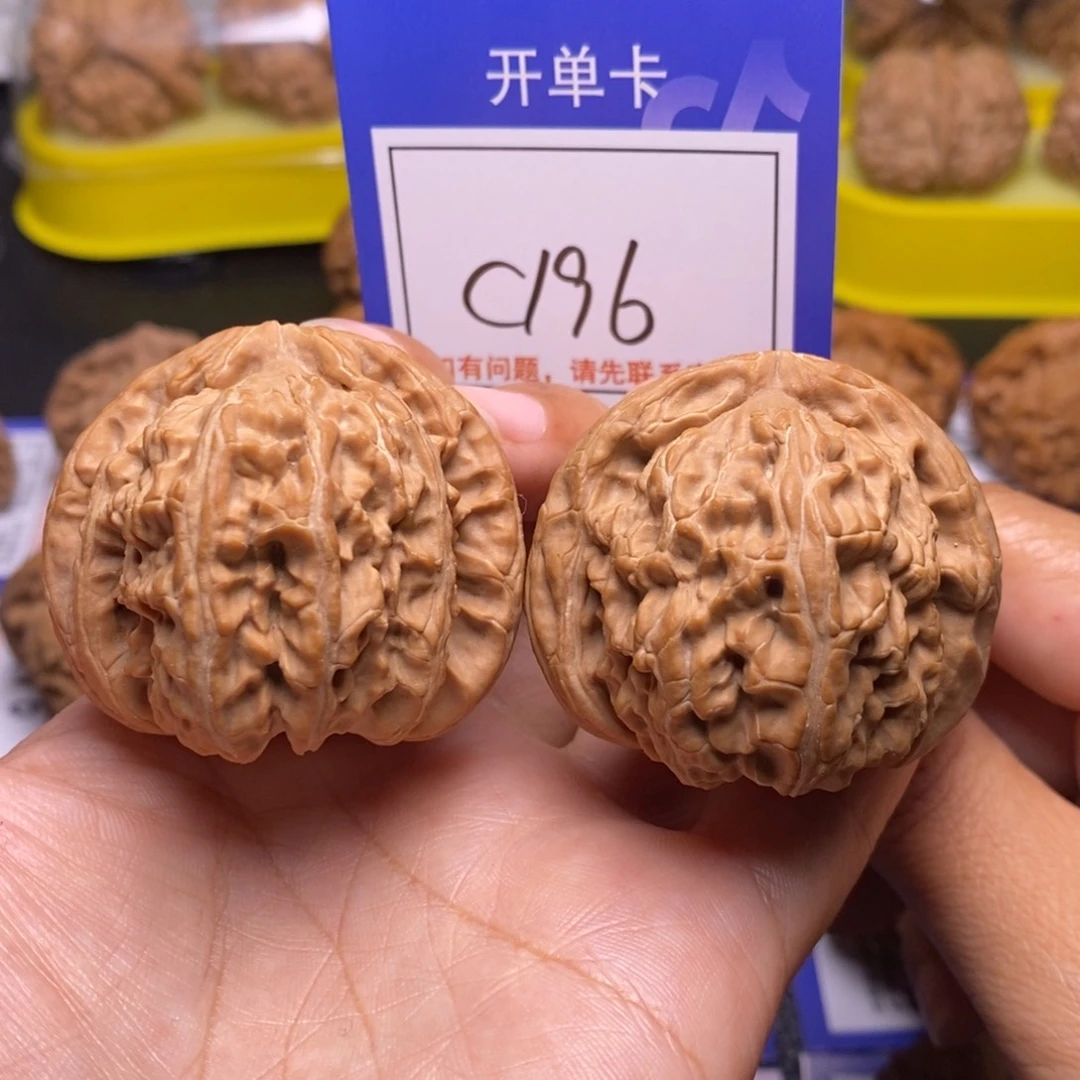 把件桃核45全品三角白c196