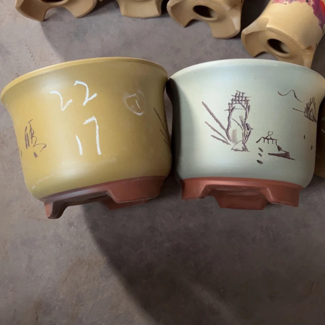 宜兴川阁紫砂花盆