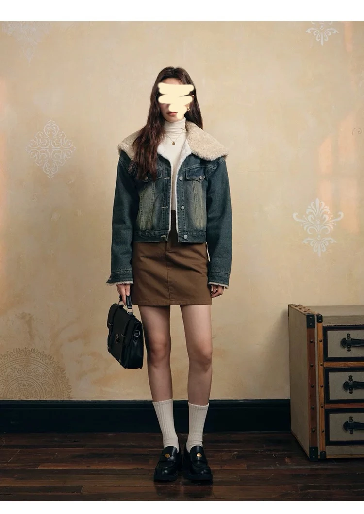 325 复古港风加绒加厚丹宁风牛仔外套（J28）