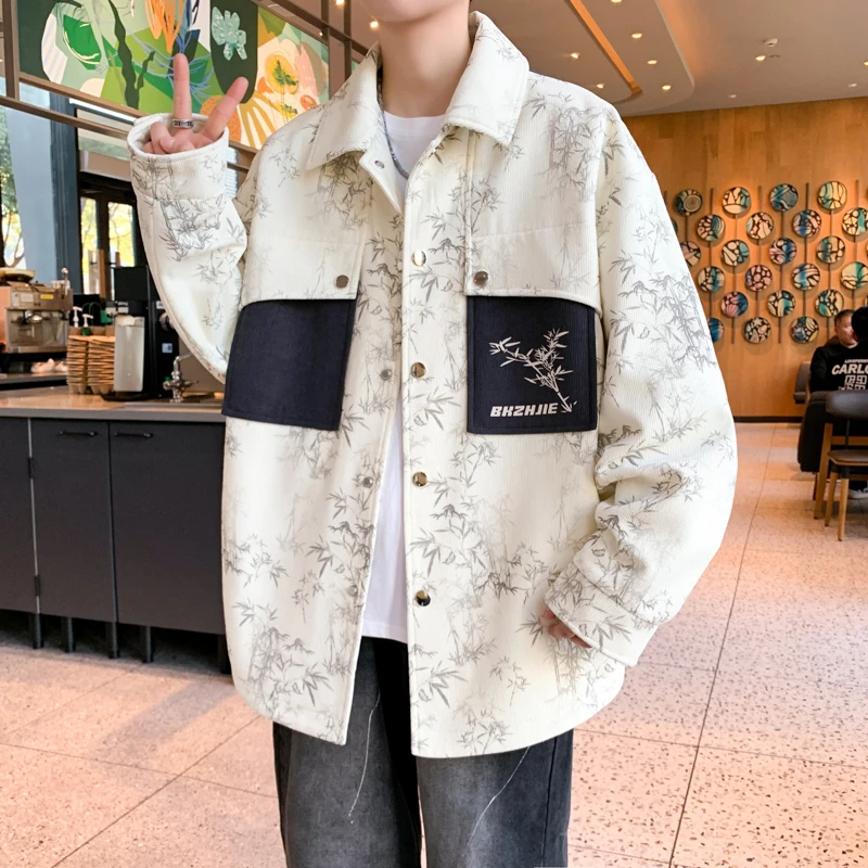 2025春秋季男士宽松潮流帅气夹克青少年时尚休闲百搭港风韩版外套