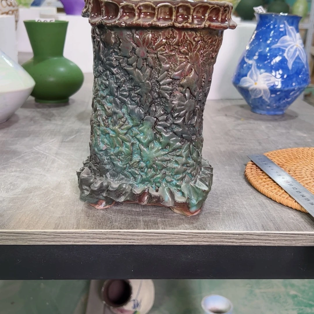 红陶嘉***佳口12高20有孔