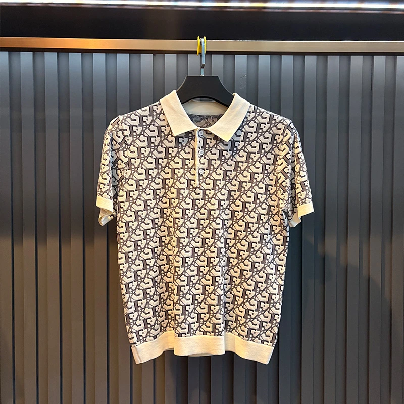 2025潮流百搭男女同款轻奢重磅翻领针织衫