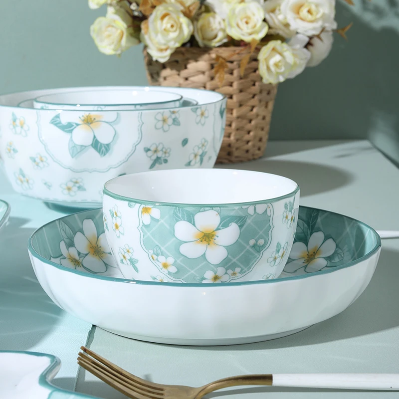 新款餐具绿野仙踪4.5英寸饭碗4个装家庭装光滑易清洗微波炉耐热