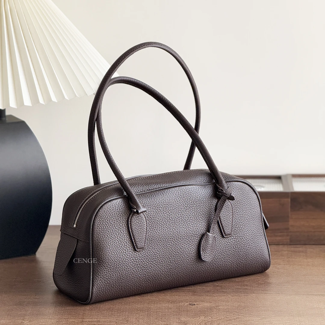 CENGE小众高级感通勤包大容量枕头包头层牛皮单肩腋下手提包女包