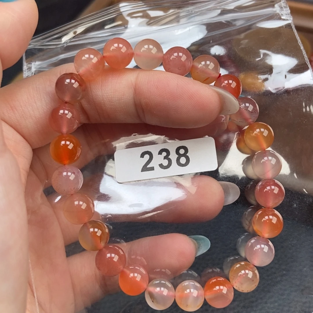 南红玛瑙未镶嵌手链卡8.2