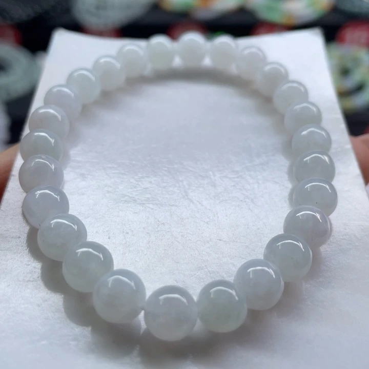 未镶嵌手链翡翠卡7.2有纹