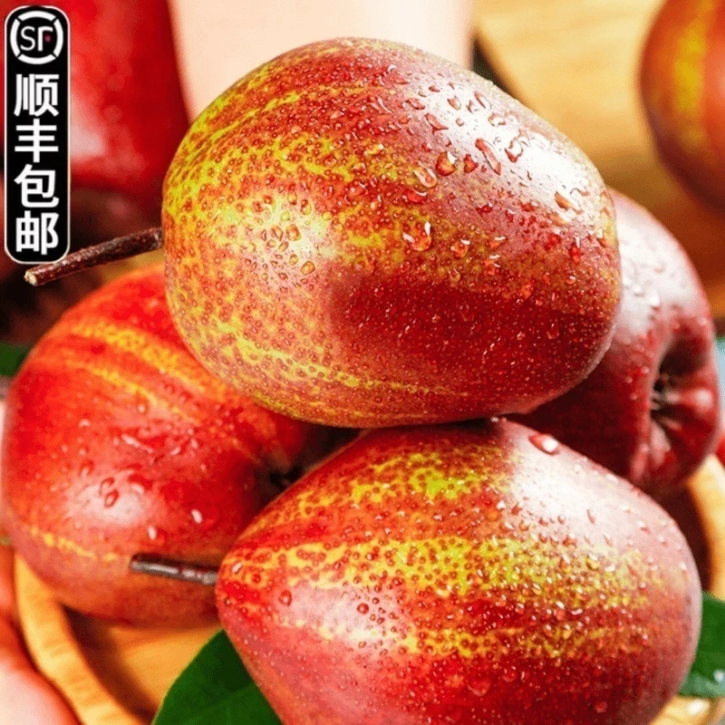 【顺丰/京东】新疆彩虹梨新鲜水果酥脆多汁酥脆香甜皮薄红香梨酥梨