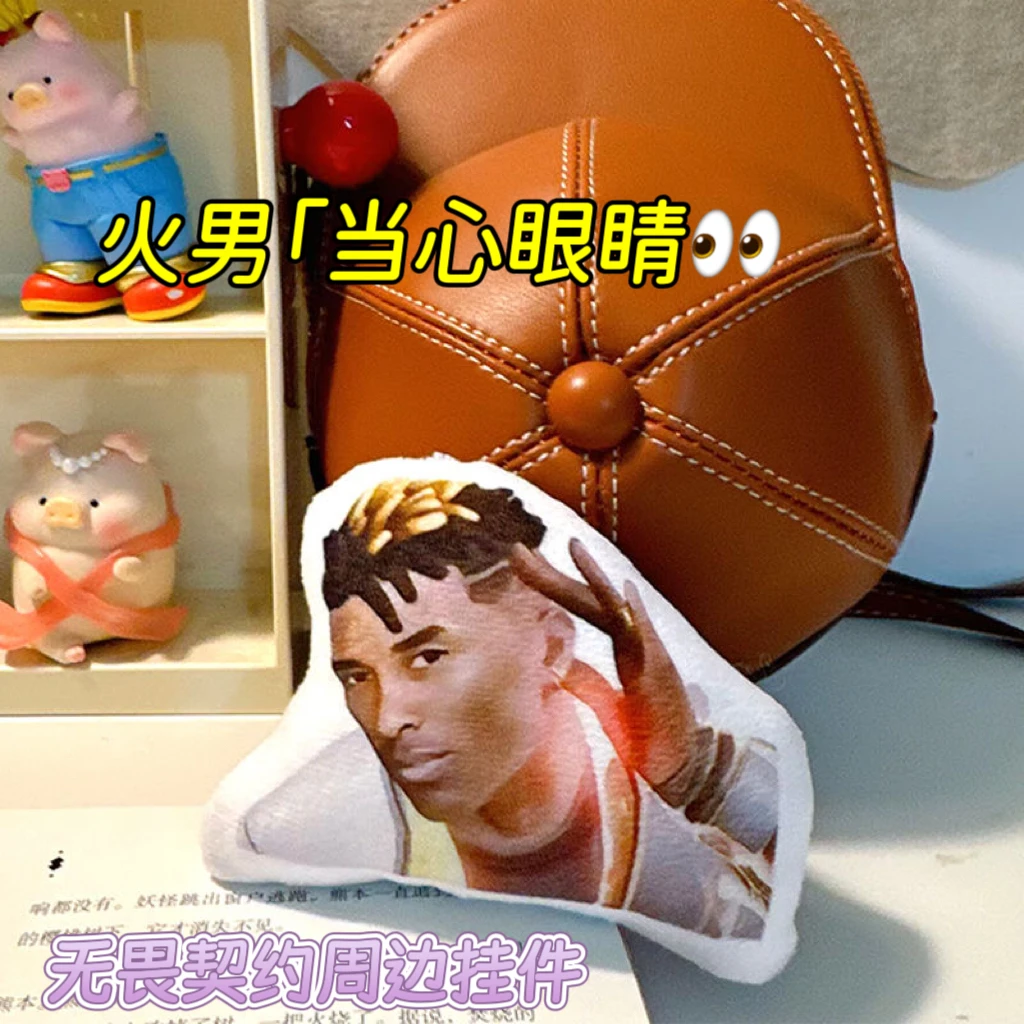 无畏契约周边火男不死鸟挂件按压发声来吧肘起语音小玩具书包挂饰