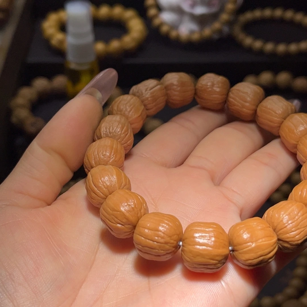 小***君猴头核桃吊坠14金条南瓜手串全品无瑕无药无修