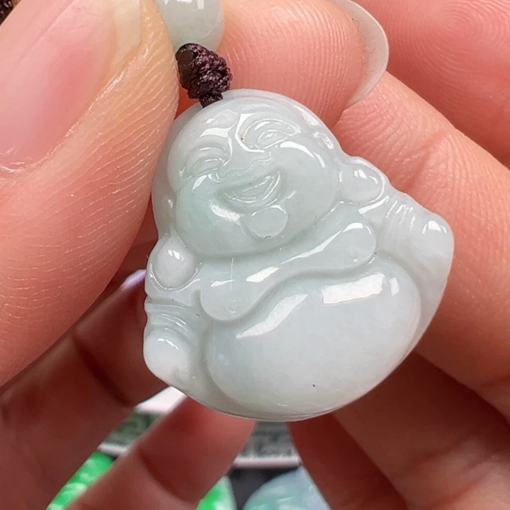翡翠未镶嵌颈饰佛公吊坠