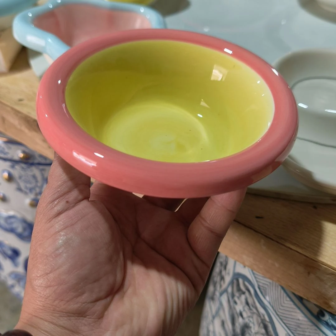 瓷瑕疵陶瓷介意不拍6寸宠物碗圆