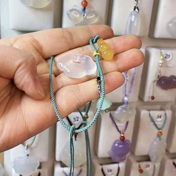 玛瑙/玉髓颈饰合金?***?