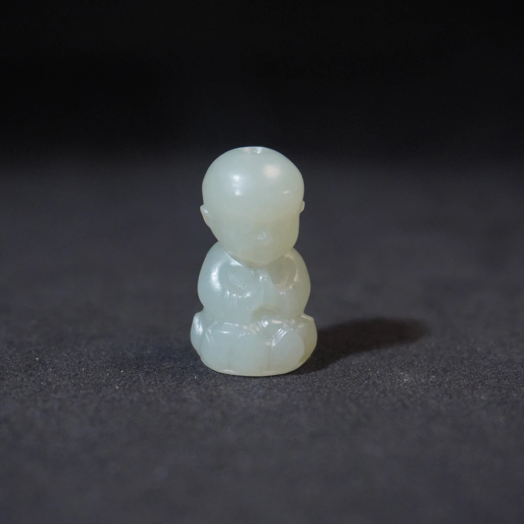 2SE76  清   和田玉宝宝佛吊坠