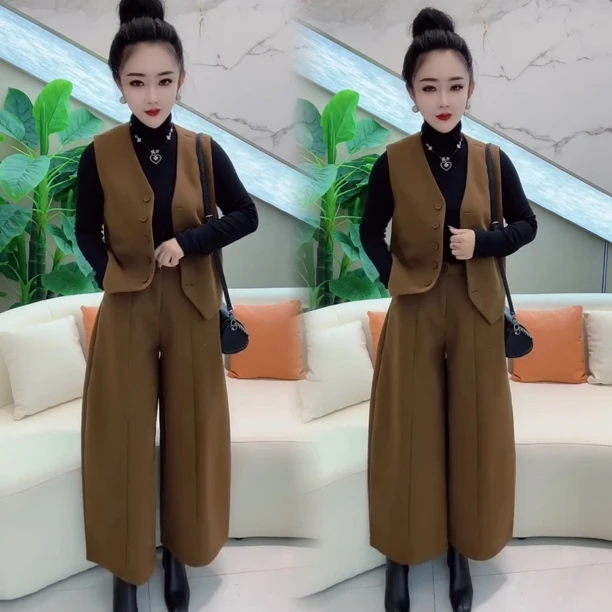 2025秋季新款洋气宽松显瘦百搭气质高档网红同款不贴身高档两件套