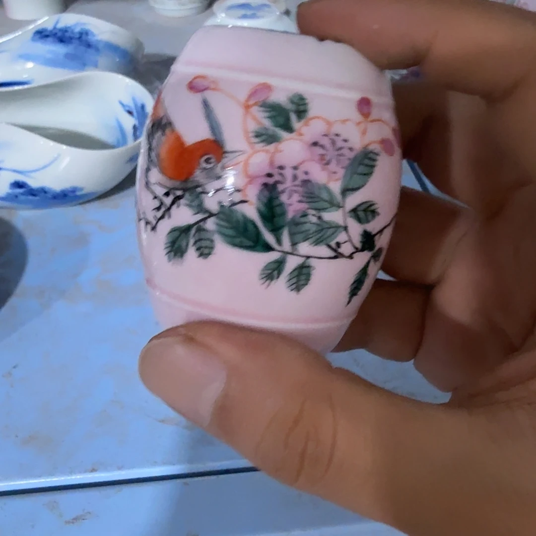 瓷片摆件手绘瓷器处理