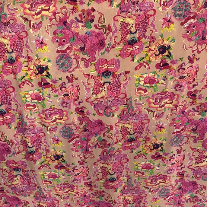 （18）1.45米宽幅人造棉布料1米起拍3米包邮±5厘米裁剪高档棉绸布料