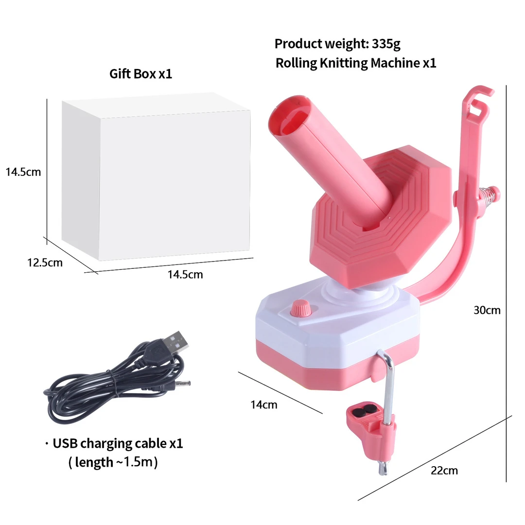 电动毛线绕线器毛线团整理缠线器电动毛线编织USB接口绕线机工具
