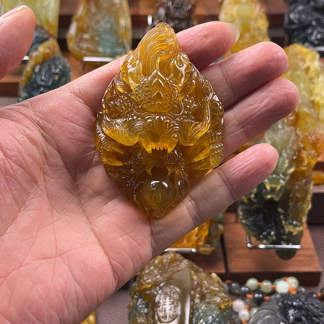 二***叔蛇纹石玉未镶嵌颈饰