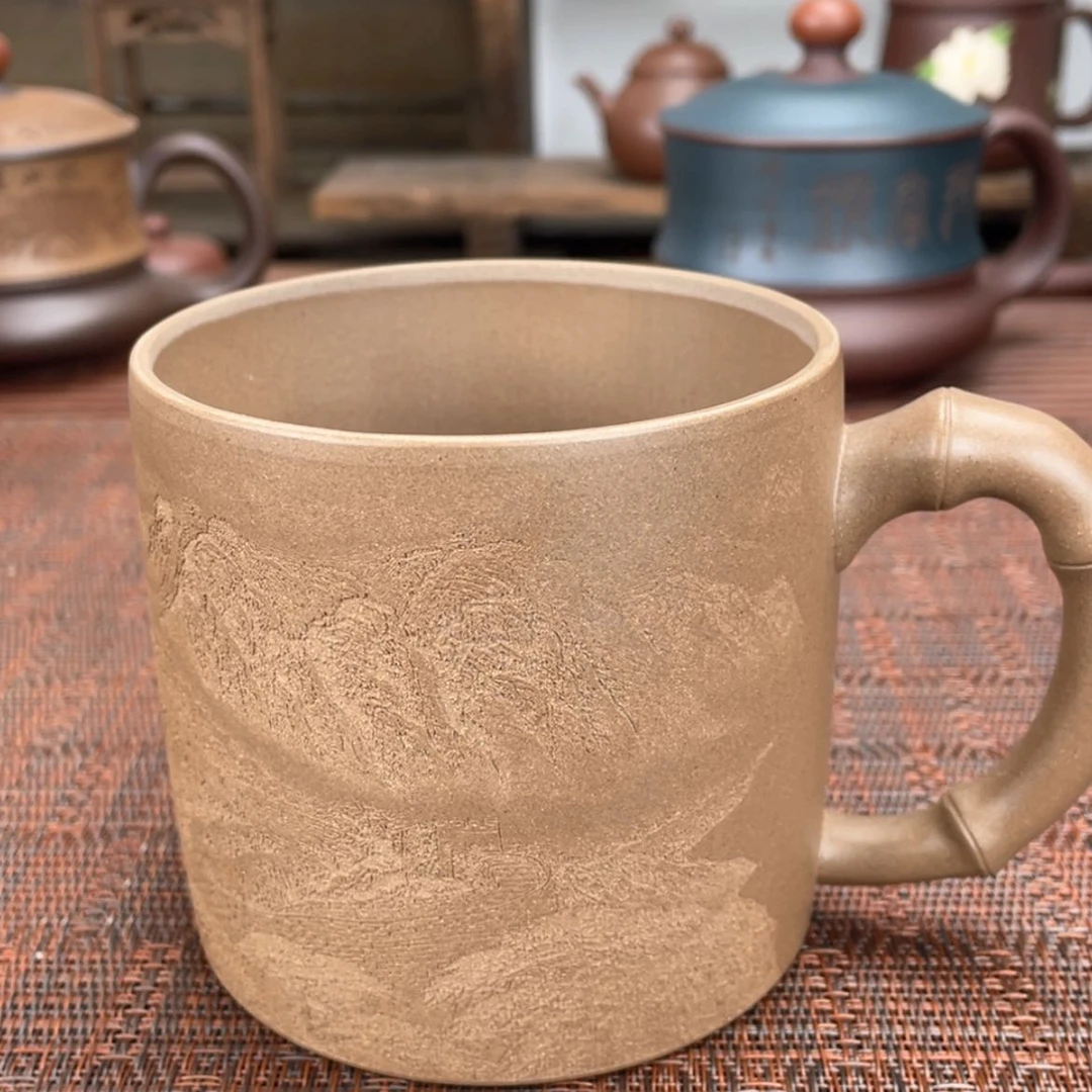 【闪购商品】紫砂茶杯宜兴原矿紫砂盖杯微瑕