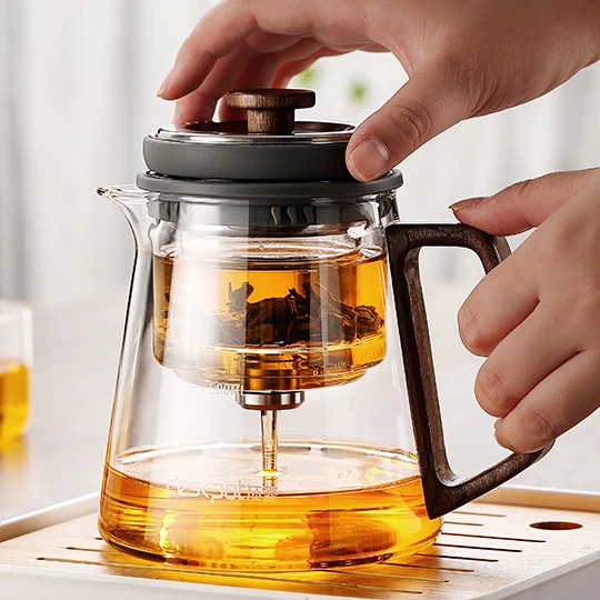 轻奢耐高温泡茶壶耐热家用茶水分离花茶壶飘逸杯泡茶专用茶具过滤