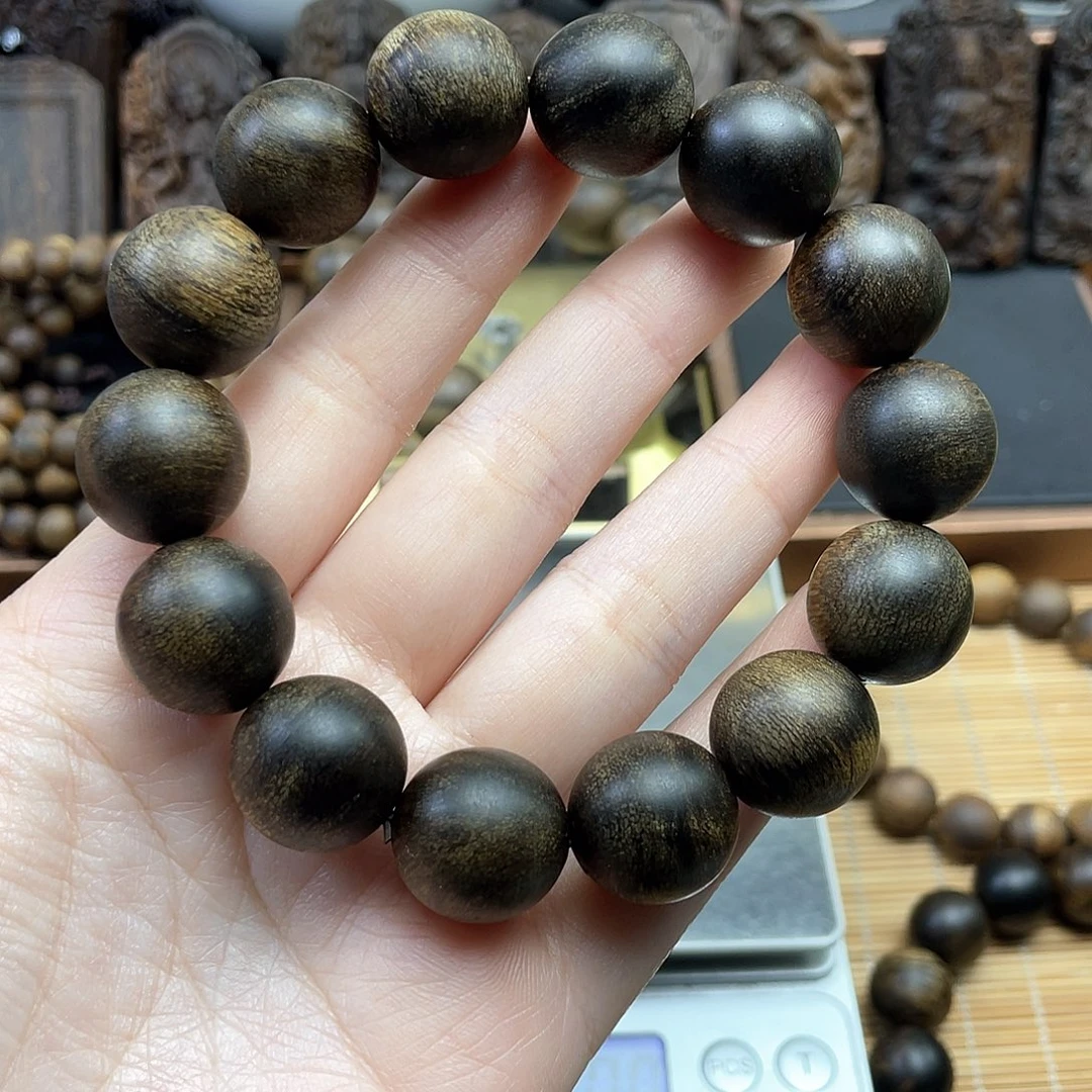 沉香手串青***怀芽庄白奇