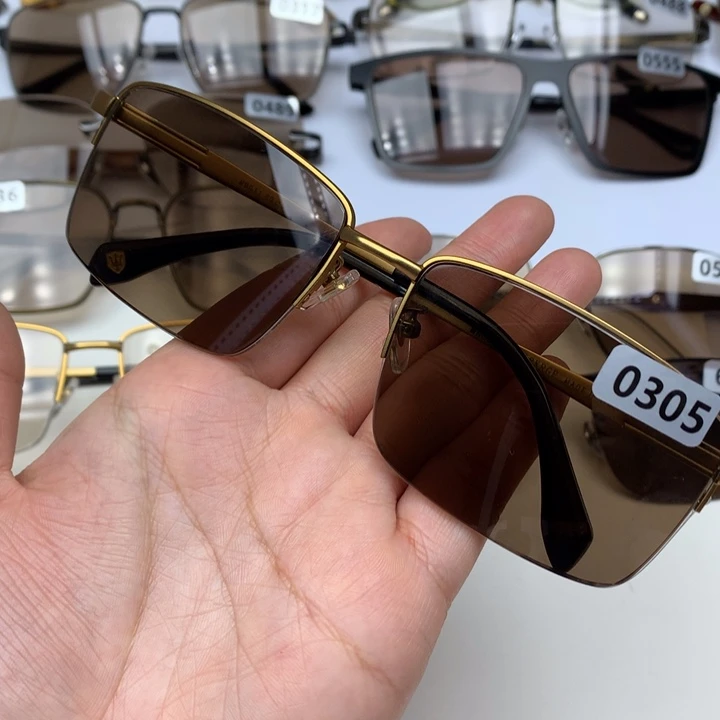 一体款半框茶水晶0305