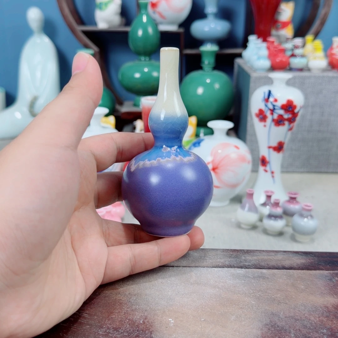 陶瓷手工小花器摆件