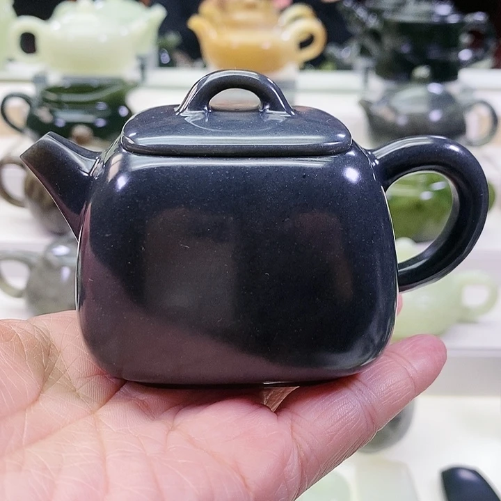 未镶嵌和田玉挂件茶壶170m l