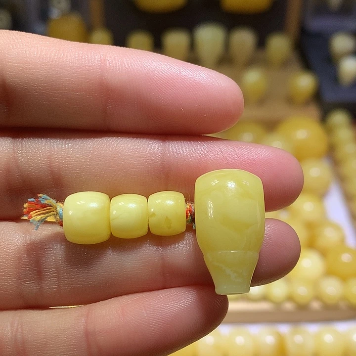 蜜蜡未镶嵌裸石天然原矿白花蜜蜡直切套装8-11.7左右