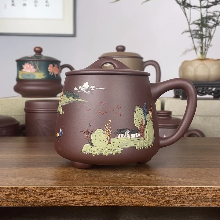 茶杯紫砂石瓢500cc