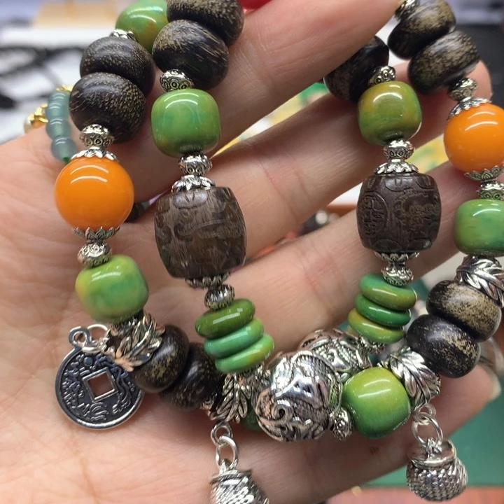 琥珀颈饰未镶嵌吊坠