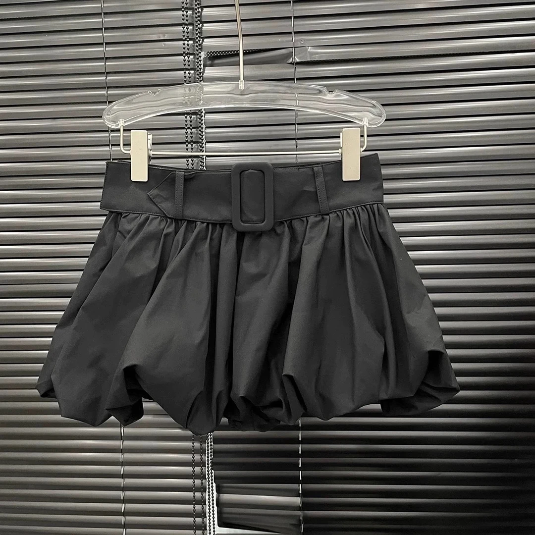 【CXX】922夏季显瘦小高腰灯笼裙