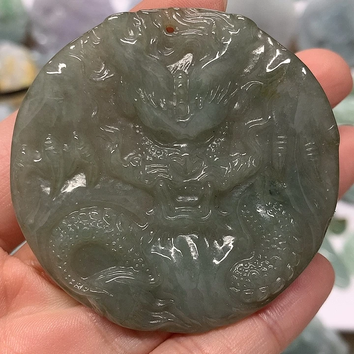 翡翠未镶嵌颈饰龙行天下福利