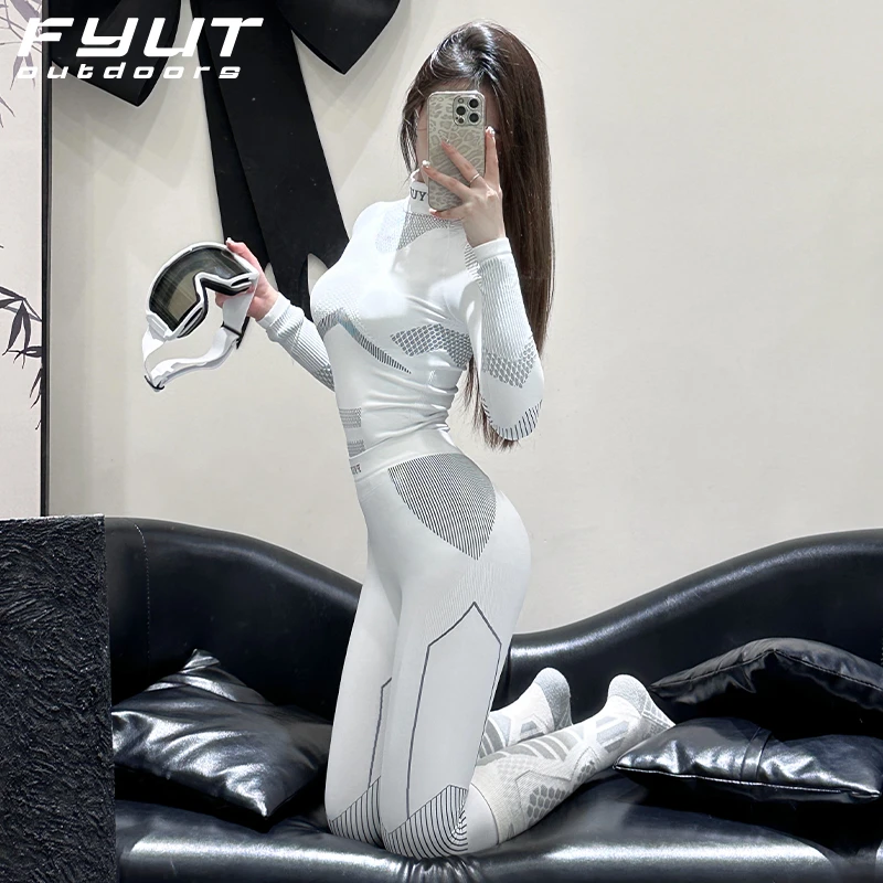 FYUT户外滑雪速干衣保暖内穿功能压缩衣秋冬新款男女徒步登山衣裤