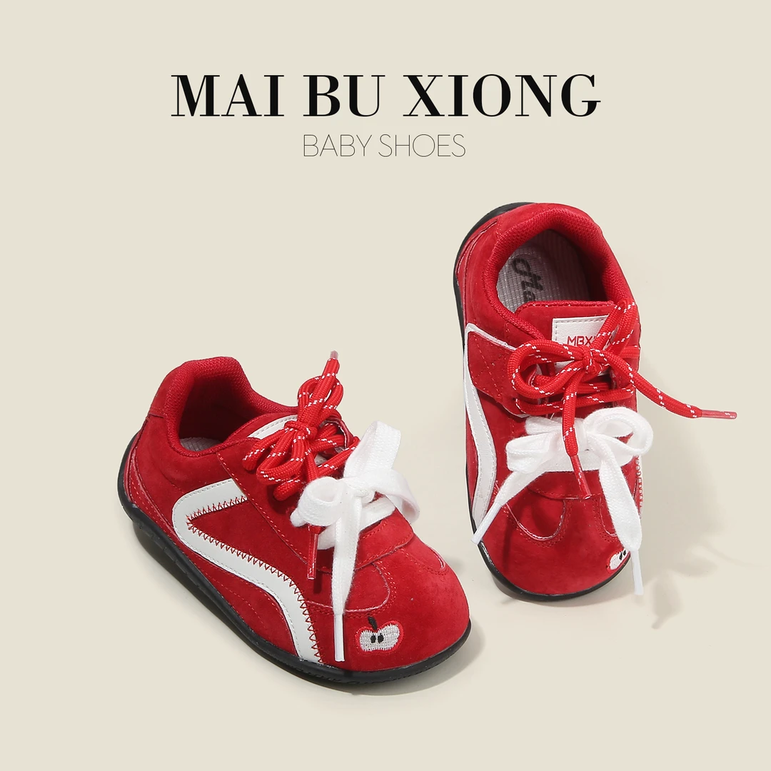 麦布熊男女童运动鞋透气猪巴宝宝学步板鞋子婴儿童单鞋春秋季小童