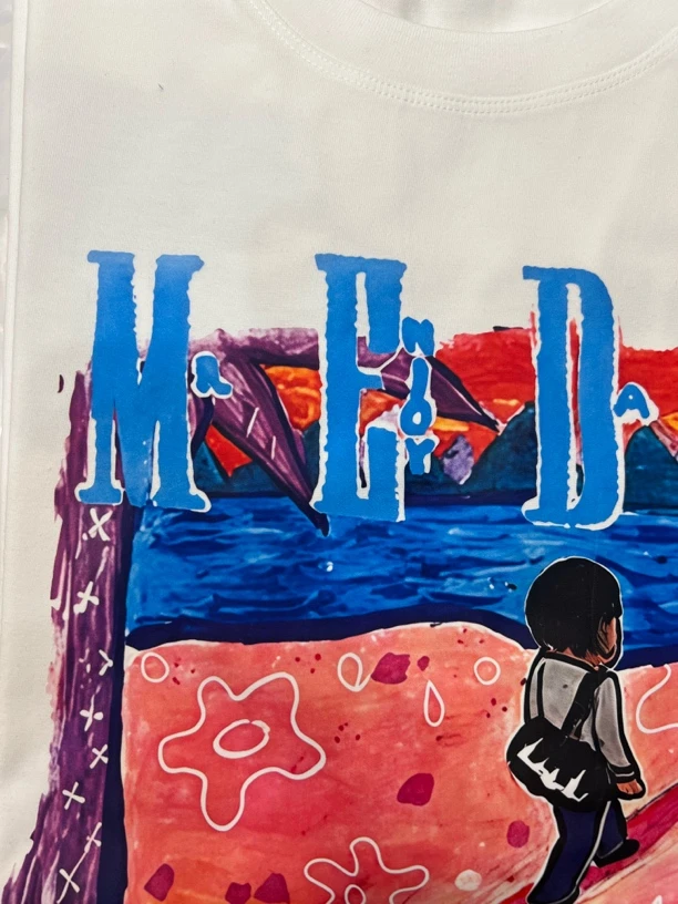 某宝1xx！！M家粉色沙滩重磅情侣短袖