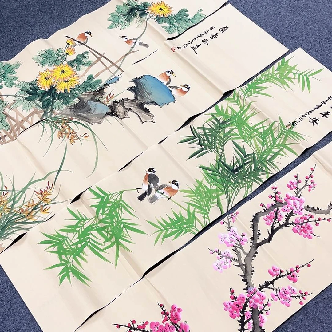 国画国画老师手绘作品