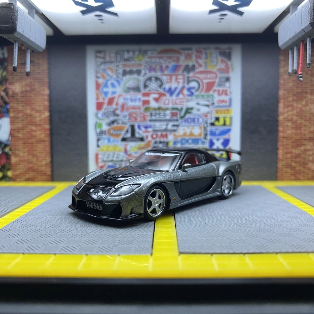 MINIGT 1:64 #1057 马自达 Mazda RX-7 灰色 仿真合金汽车模型
