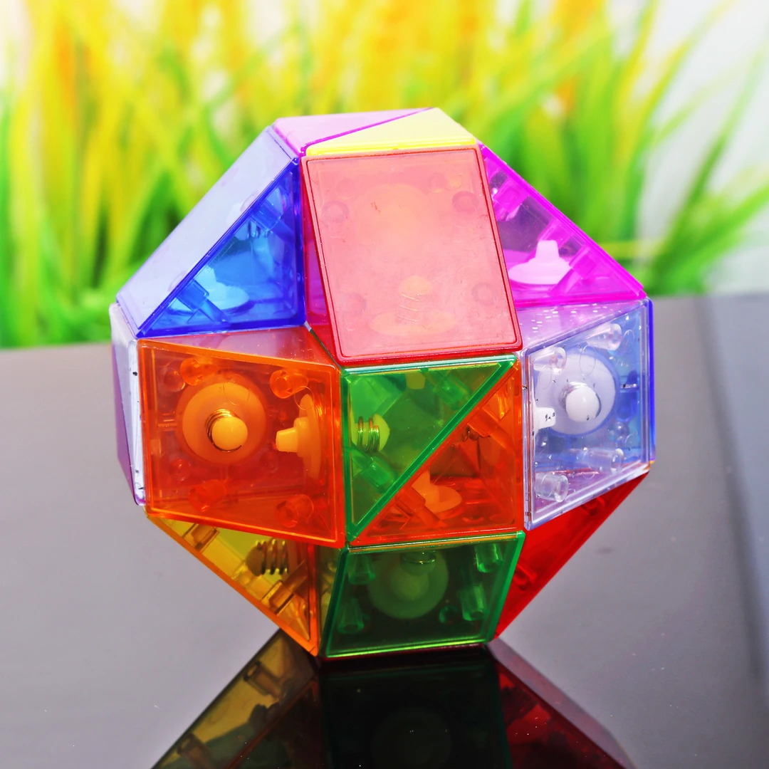 点盛琉璃色百变魔尺24段36/48/72节长条早教开发脑力儿童益智玩具