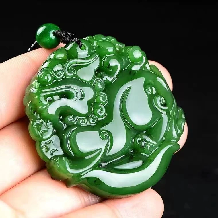 .. kkk1时尚饰品深绿色双面貔貅.