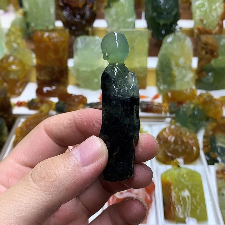 蛇纹石玉未镶嵌珠宝半成品