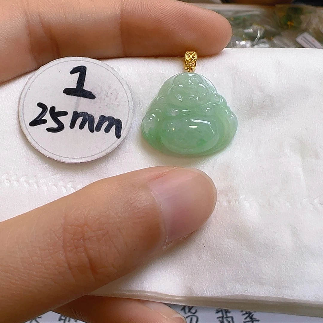 翡翠颈饰18K金镶嵌我