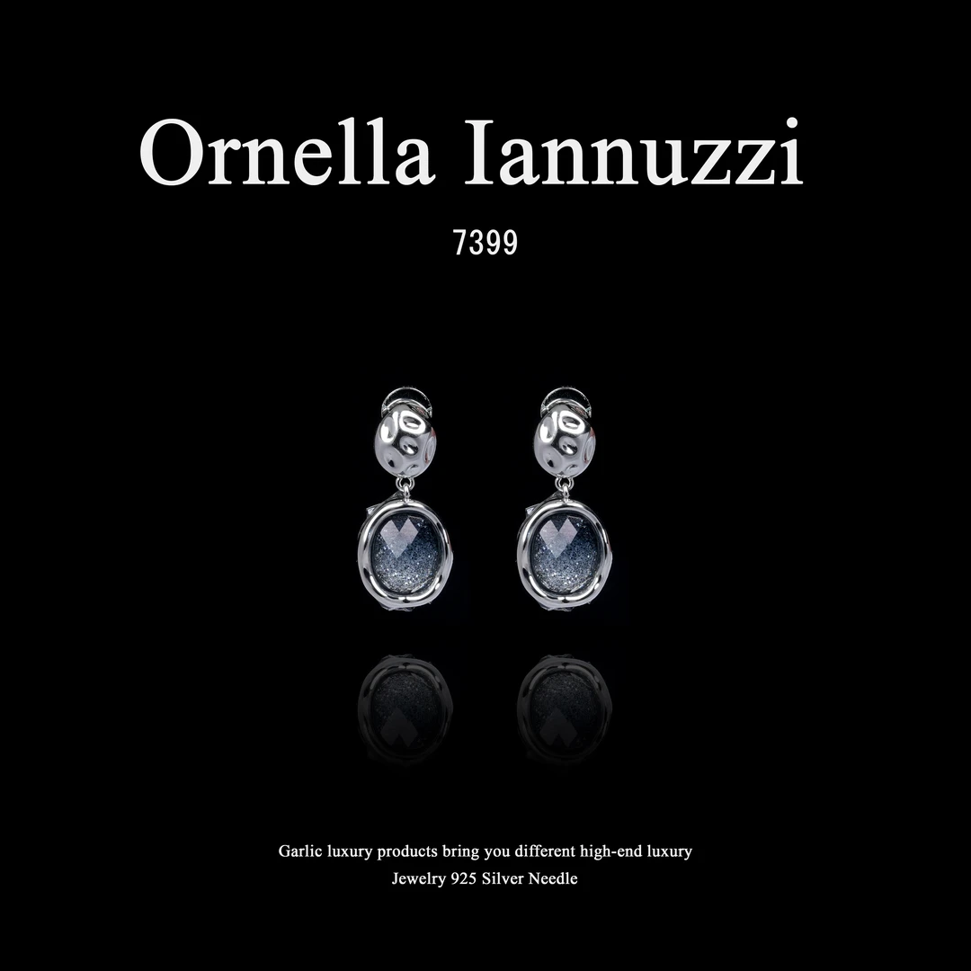 镀K金  Ornella Iannuzzi【极夜星空】耳饰~7399