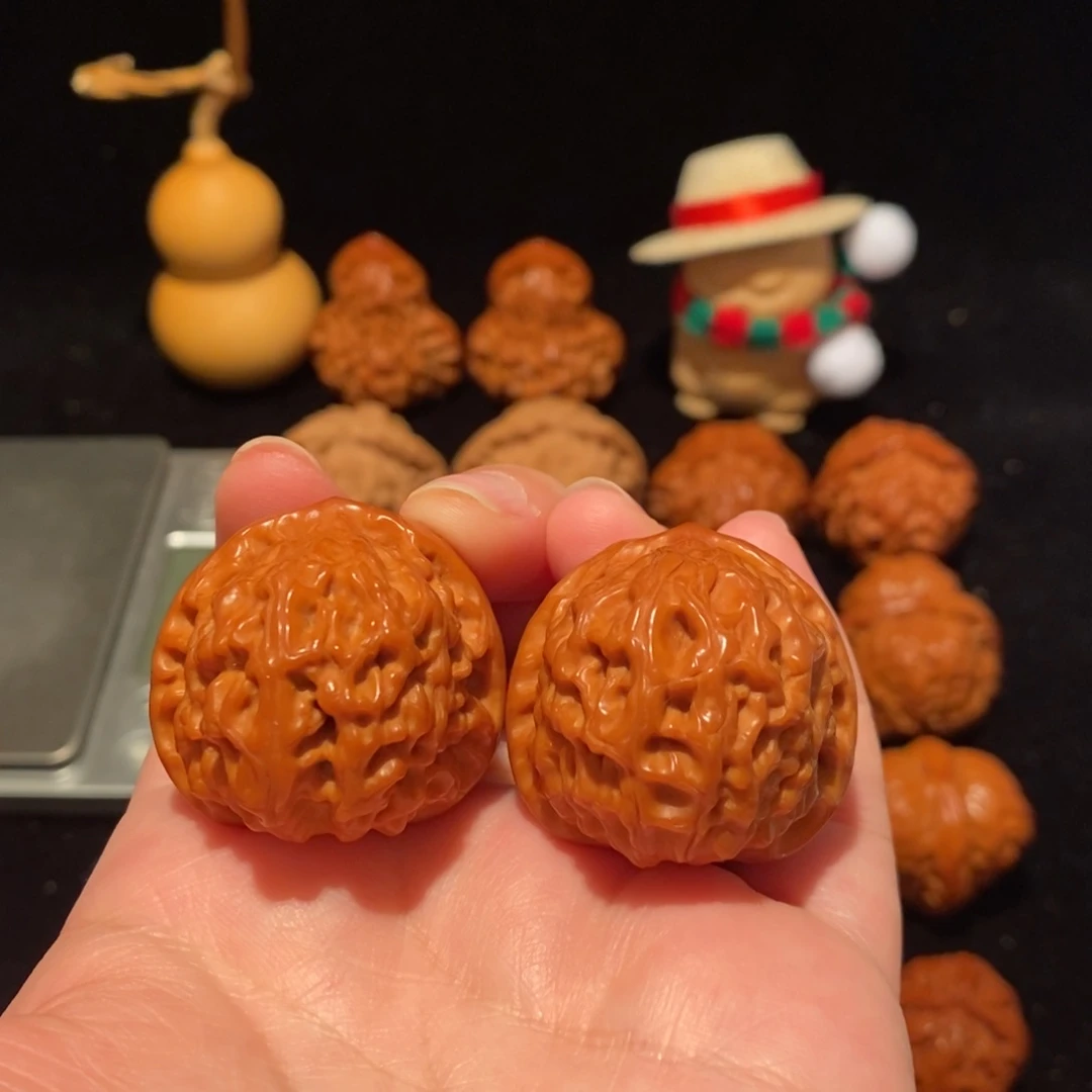 文玩核桃把件卡38尺玉枕116