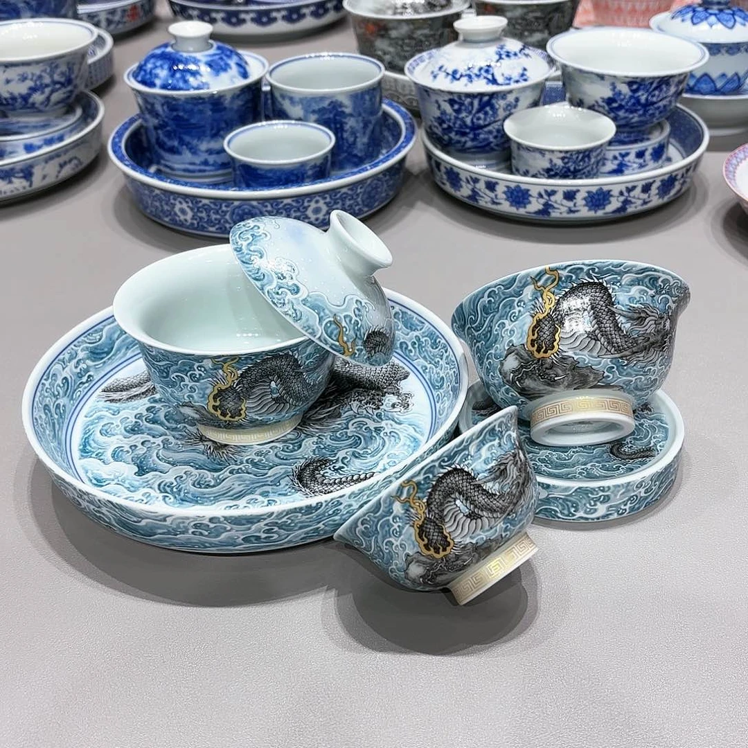 盖碗景德镇高温茶具