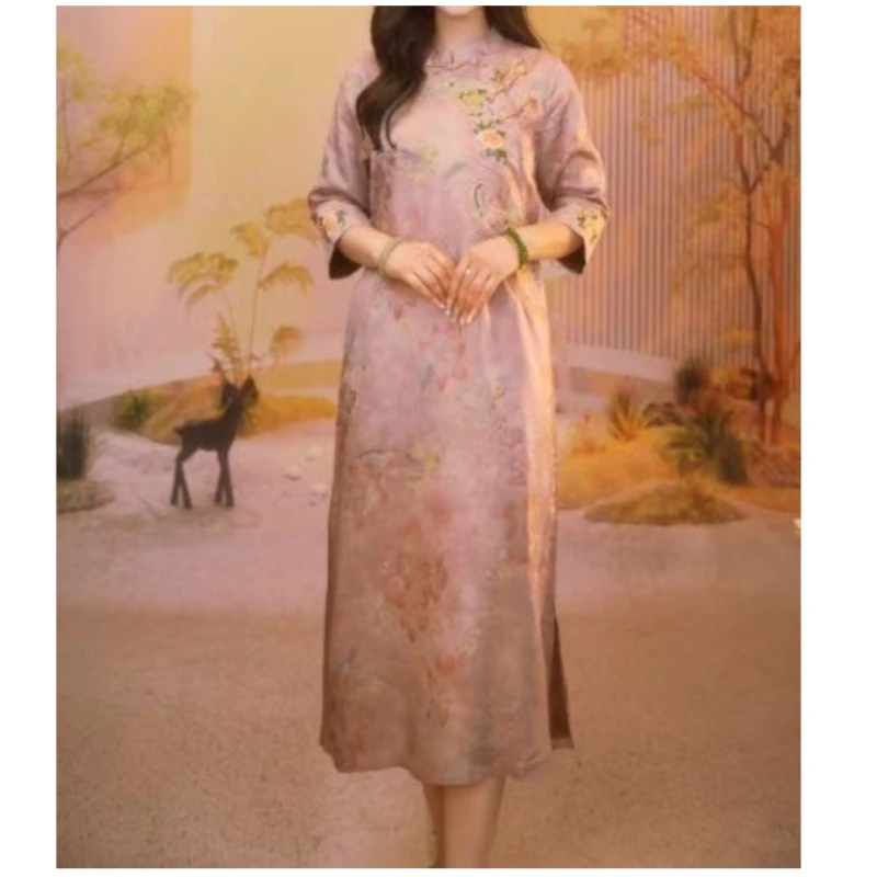 睡莲|夏季新款穿女装连衣裙2025B1213-七七